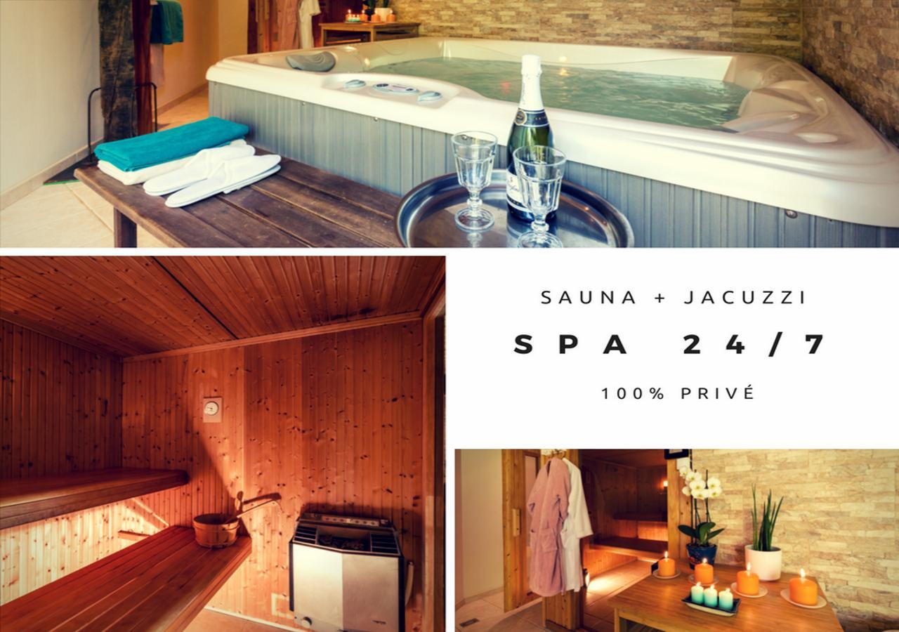 Sauna - Jacuzzi - 100% Prive - L'Estantada Linxe Bagian luar foto